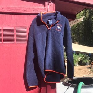 Denver Broncos Navy Fleece Pullover